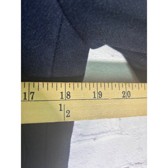 Abercrombie And Fitch Womens Vintage Wool Navy Blazer With Engraved Button And P - Picture 8 of 15